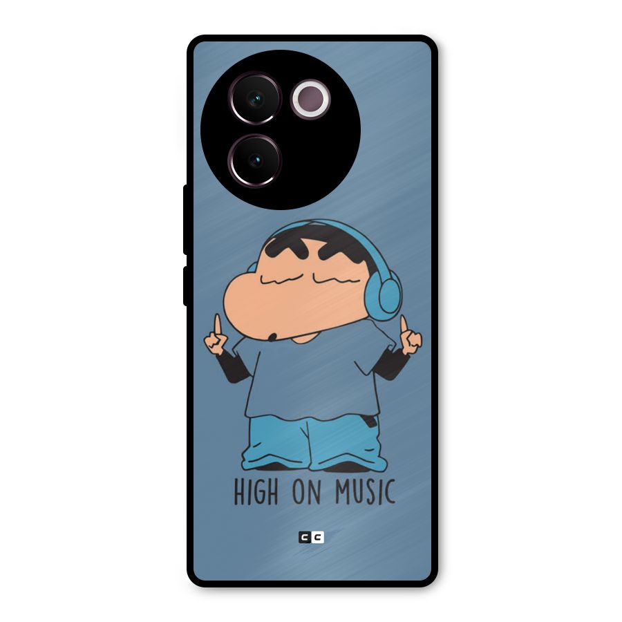 High On Music Metal Back Case for Vivo V30e