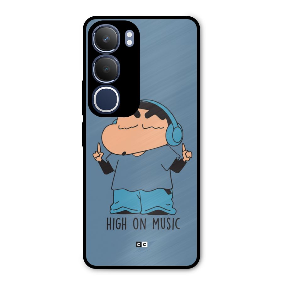 High On Music Metal Back Case for Vivo Y29