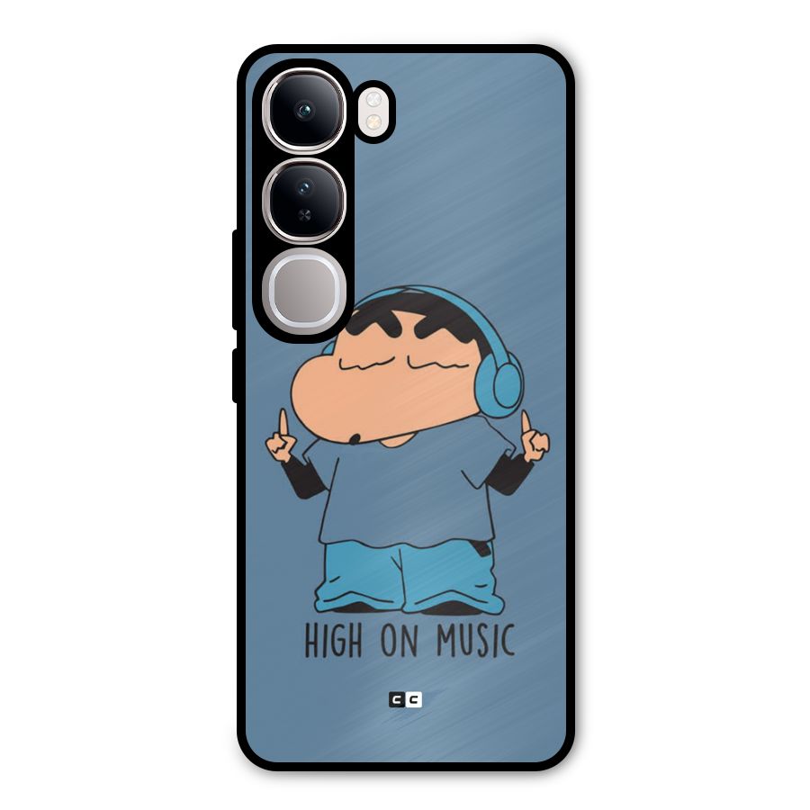 High On Music Metal Back Case for Vivo Y300