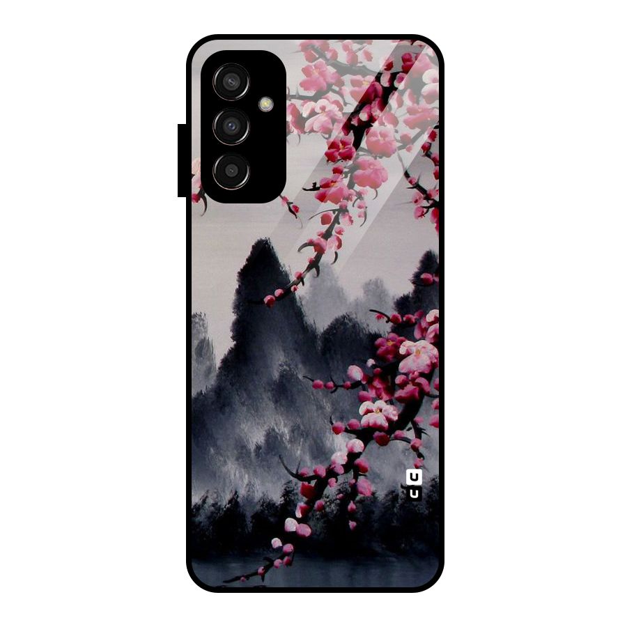 Hills And Blossoms Glass Back Case for Galaxy F13