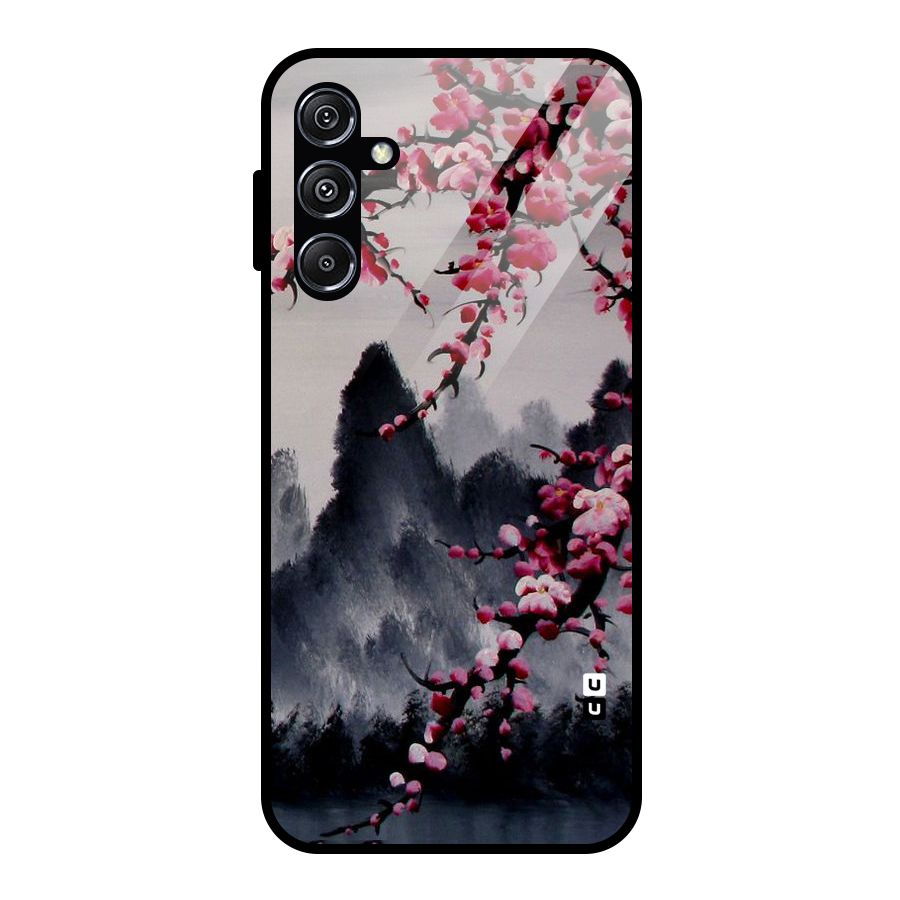 Hills And Blossoms Glass Back Case for Galaxy M34 5G
