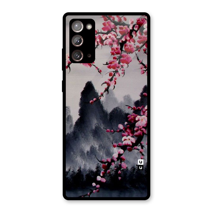 Hills And Blossoms Glass Back Case for Galaxy Note 20