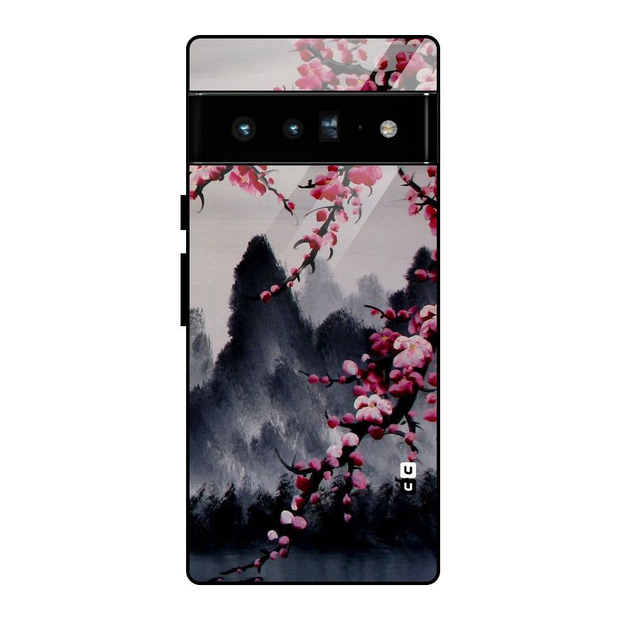 Hills And Blossoms Glass Back Case for Google Pixel 6 Pro