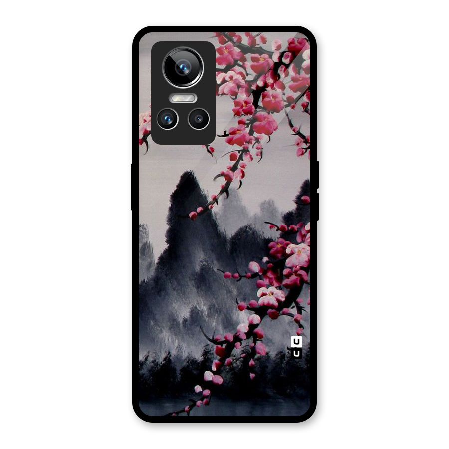 Hills And Blossoms Glass Back Case for Realme GT Neo 3