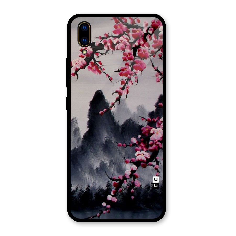Hills And Blossoms Glass Back Case for Vivo V11 Pro