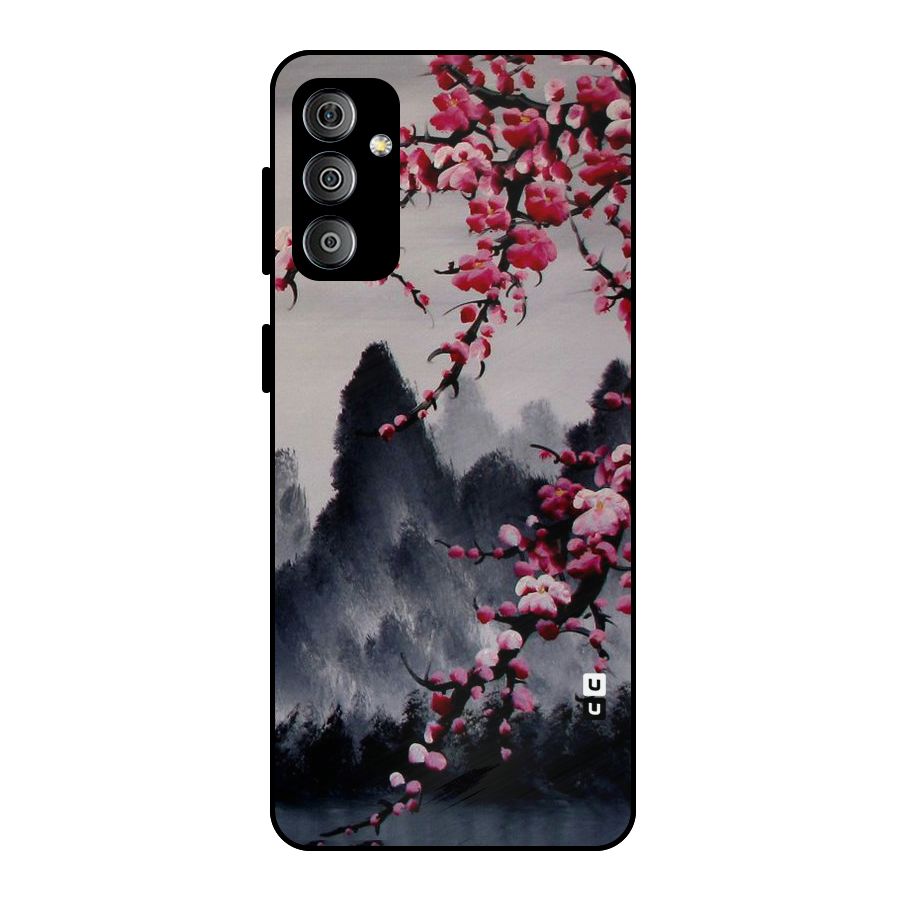 Hills And Blossoms Metal Back Case for Galaxy F23
