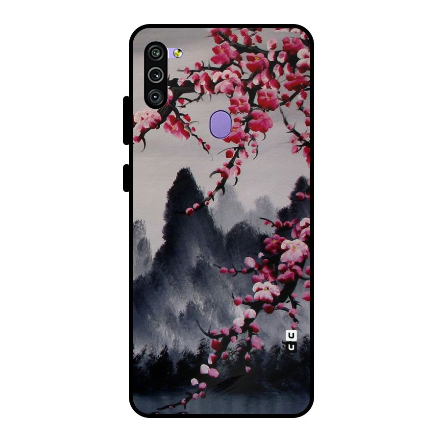 Hills And Blossoms Metal Back Case for Galaxy M11