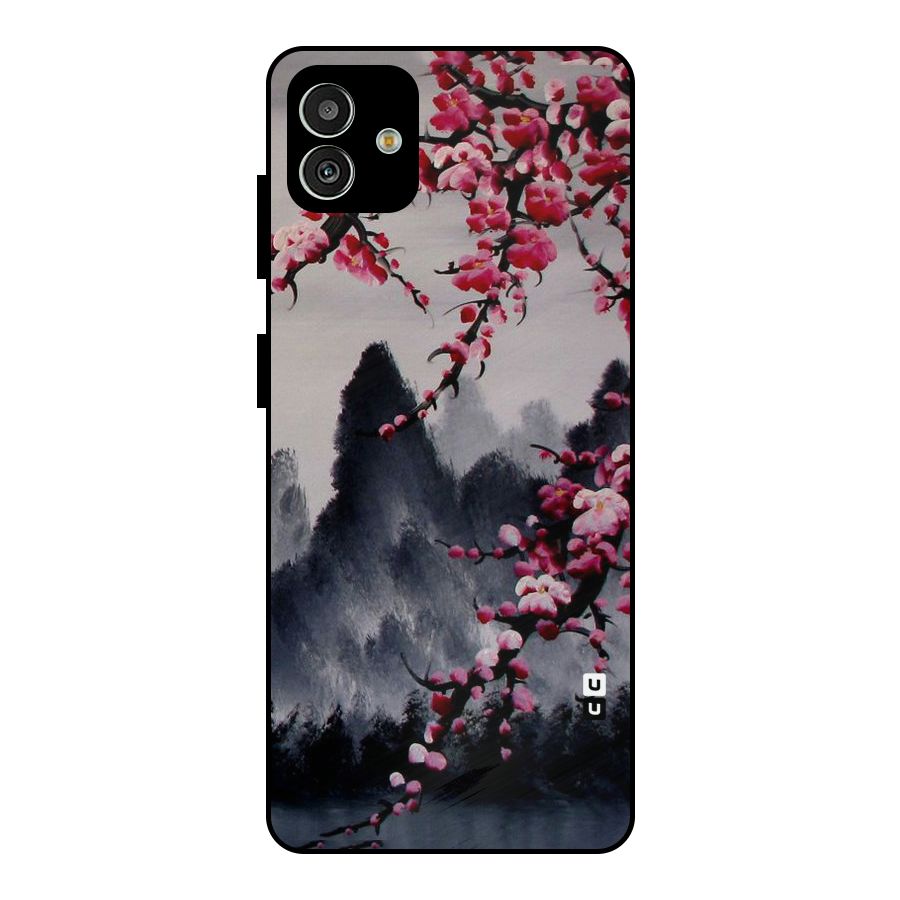 Hills And Blossoms Metal Back Case for Galaxy M13 5G