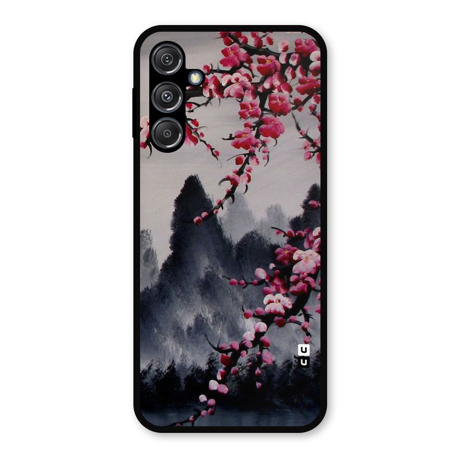 Hills And Blossoms Metal Back Case for Galaxy M34 5G