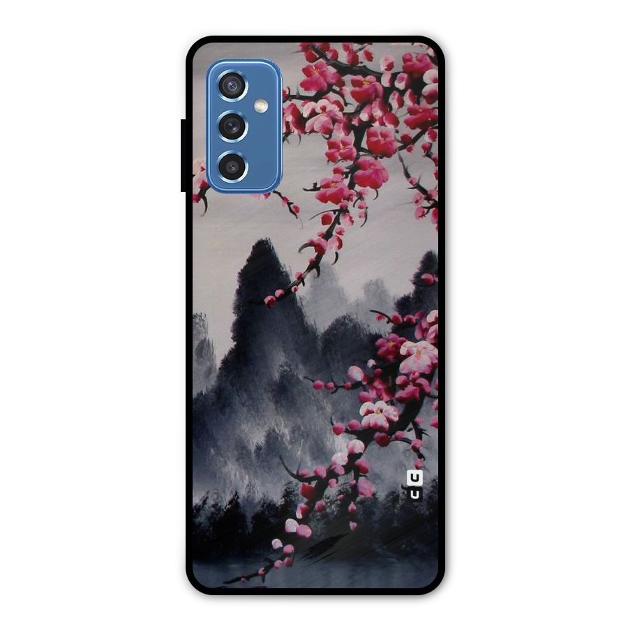 Hills And Blossoms Metal Back Case for Galaxy M52 5G