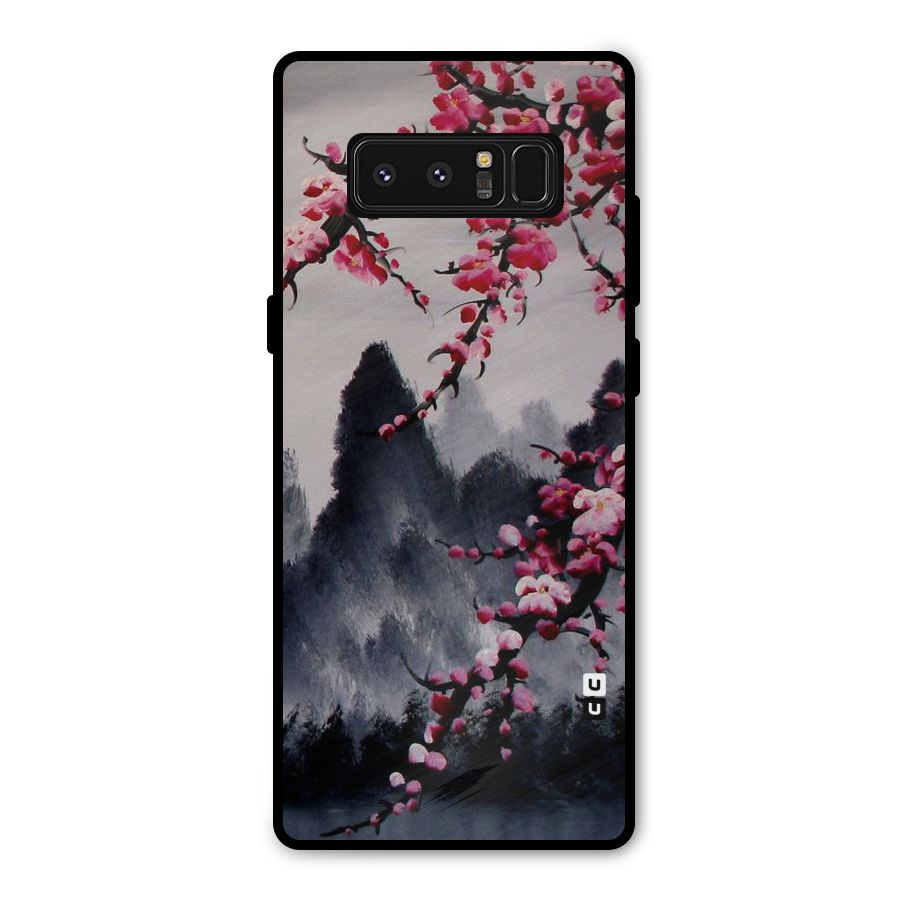 Hills And Blossoms Metal Back Case for Galaxy Note 8