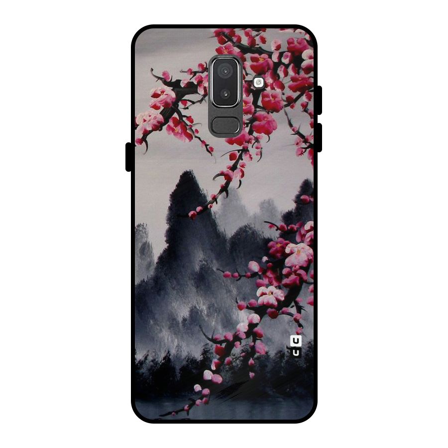 Hills And Blossoms Metal Back Case for Galaxy On8 (2018)