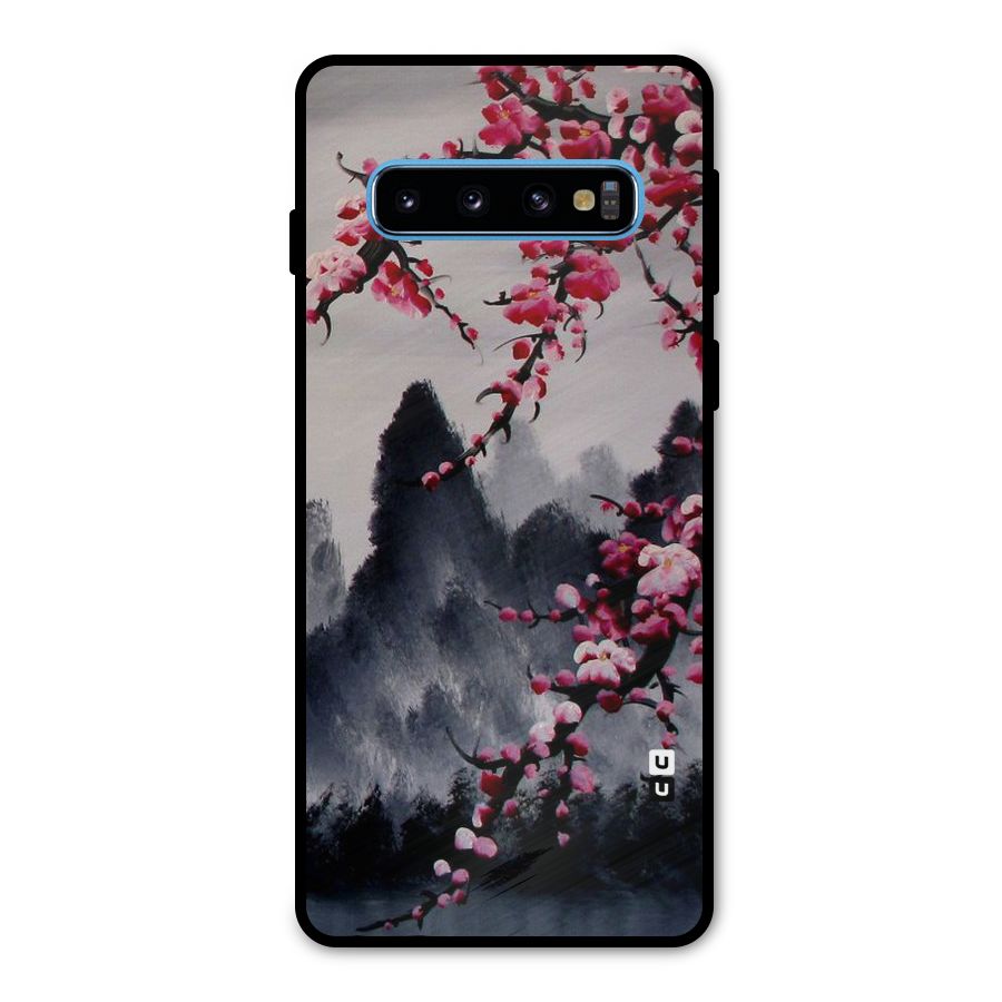 Hills And Blossoms Metal Back Case for Galaxy S10