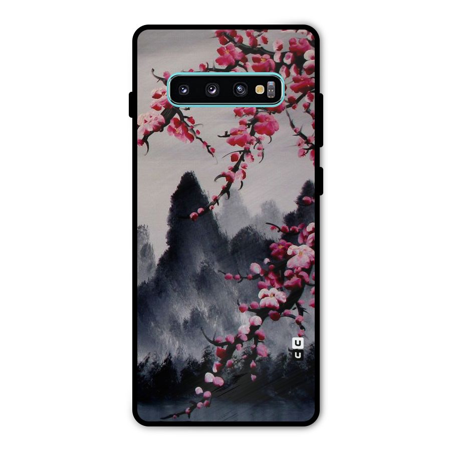 Hills And Blossoms Metal Back Case for Galaxy S10 Plus