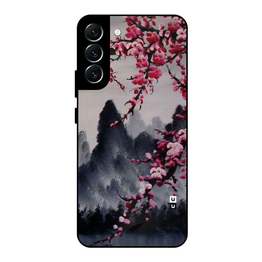 Hills And Blossoms Metal Back Case for Galaxy S22 Plus 5G