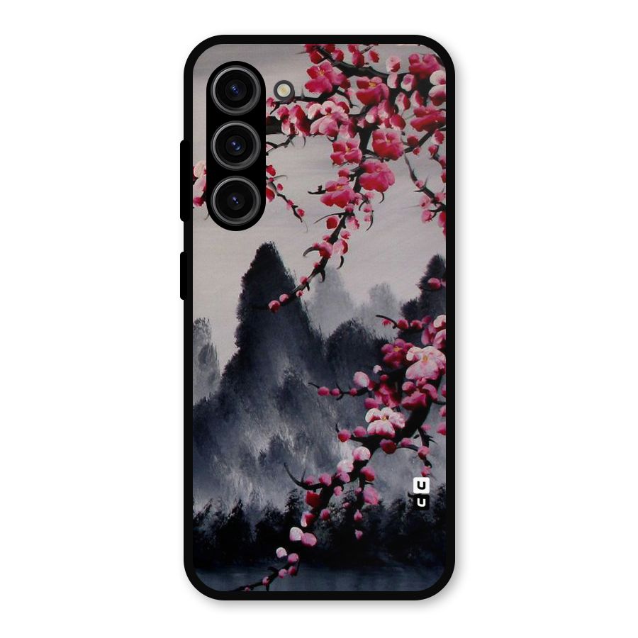 Hills And Blossoms Metal Back Case for Galaxy S23