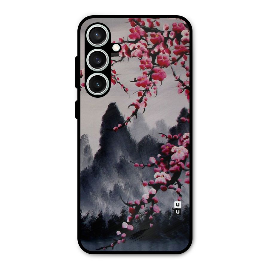 Hills And Blossoms Metal Back Case for Galaxy S23 FE