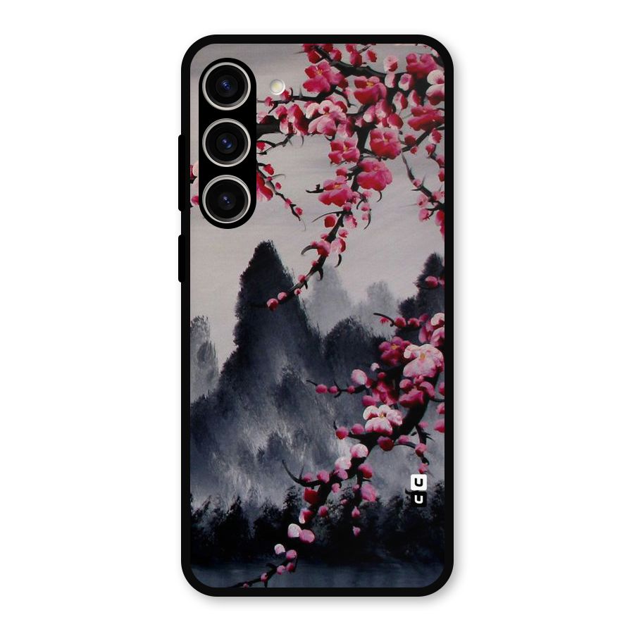 Hills And Blossoms Metal Back Case for Galaxy S23 Plus