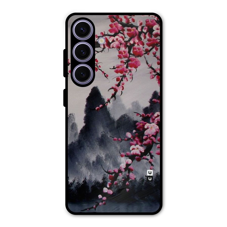 Hills And Blossoms Metal Back Case for Galaxy S24