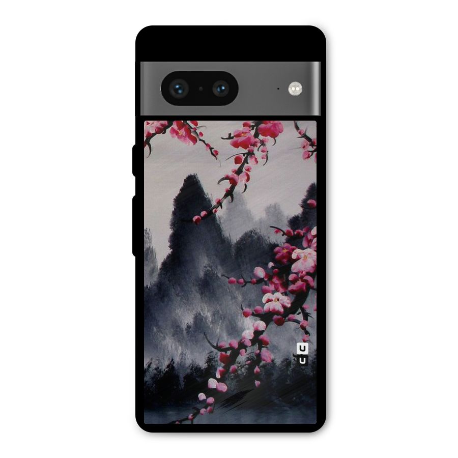 Hills And Blossoms Metal Back Case for Google Pixel 7