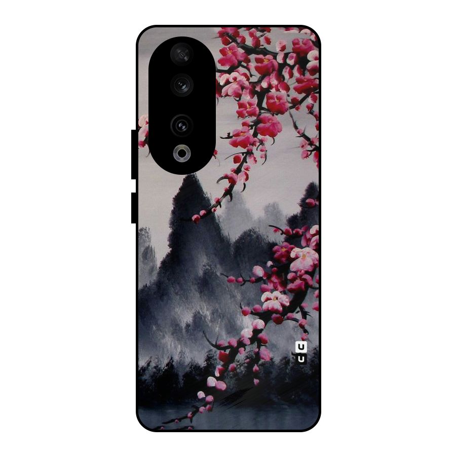 Hills And Blossoms Metal Back Case for Honor 90