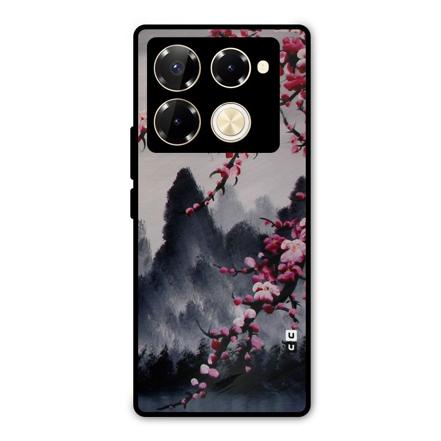Hills And Blossoms Metal Back Case for Infinix Note 40 Pro