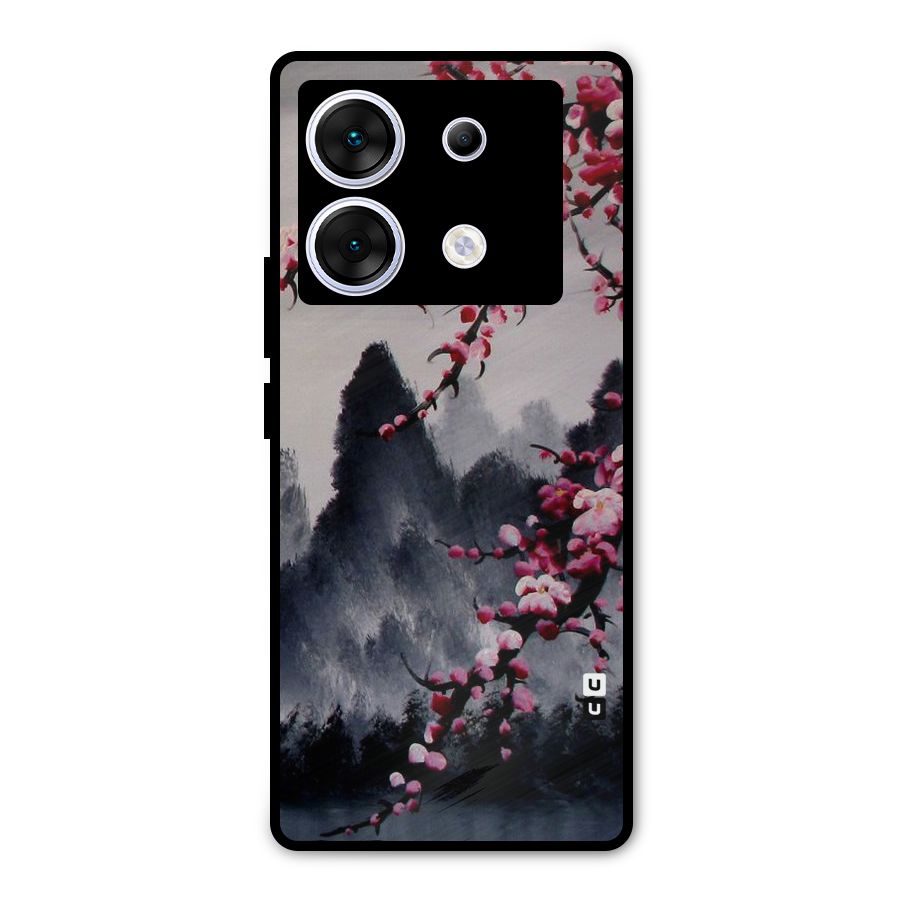 Hills And Blossoms Metal Back Case for Infinix Zero 30 5G
