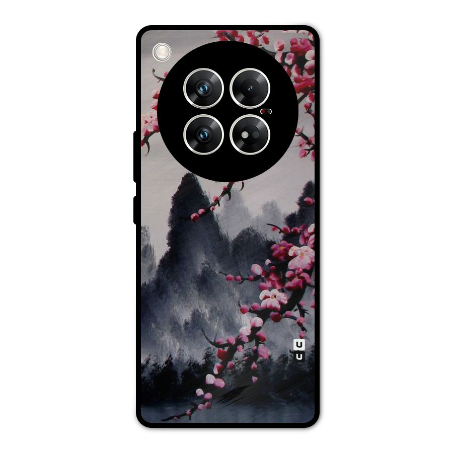 Hills And Blossoms Metal Back Case for Infinix Zero 40 5G