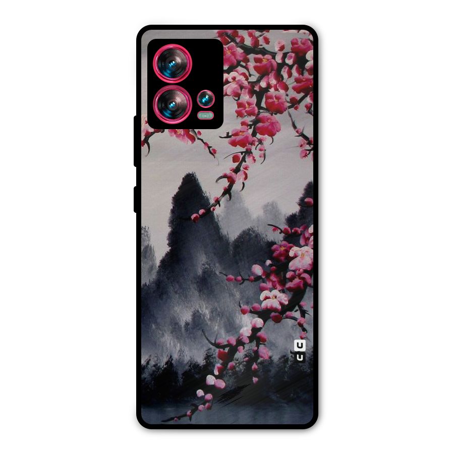 Hills And Blossoms Metal Back Case for Motorola Edge 30 Fusion