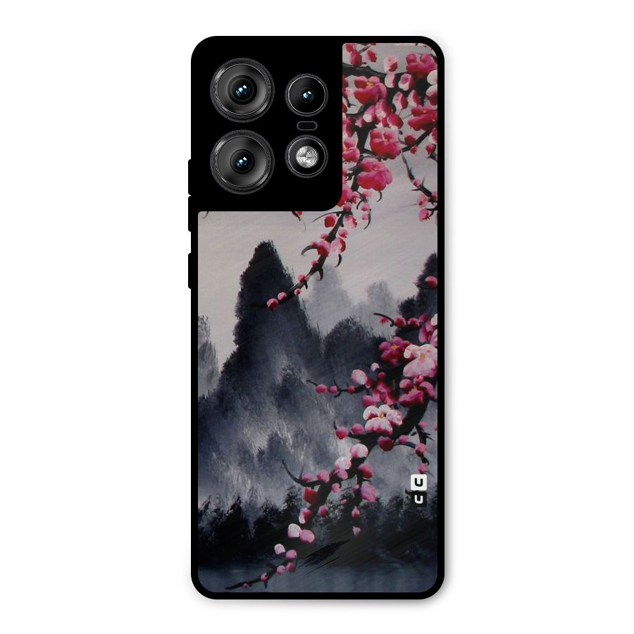 Hills And Blossoms Metal Back Case for Motorola Edge 50 Pro