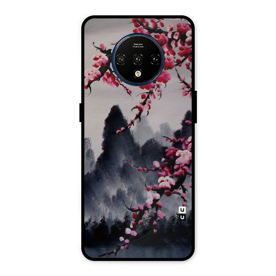 Hills And Blossoms Metal Back Case for OnePlus 7T
