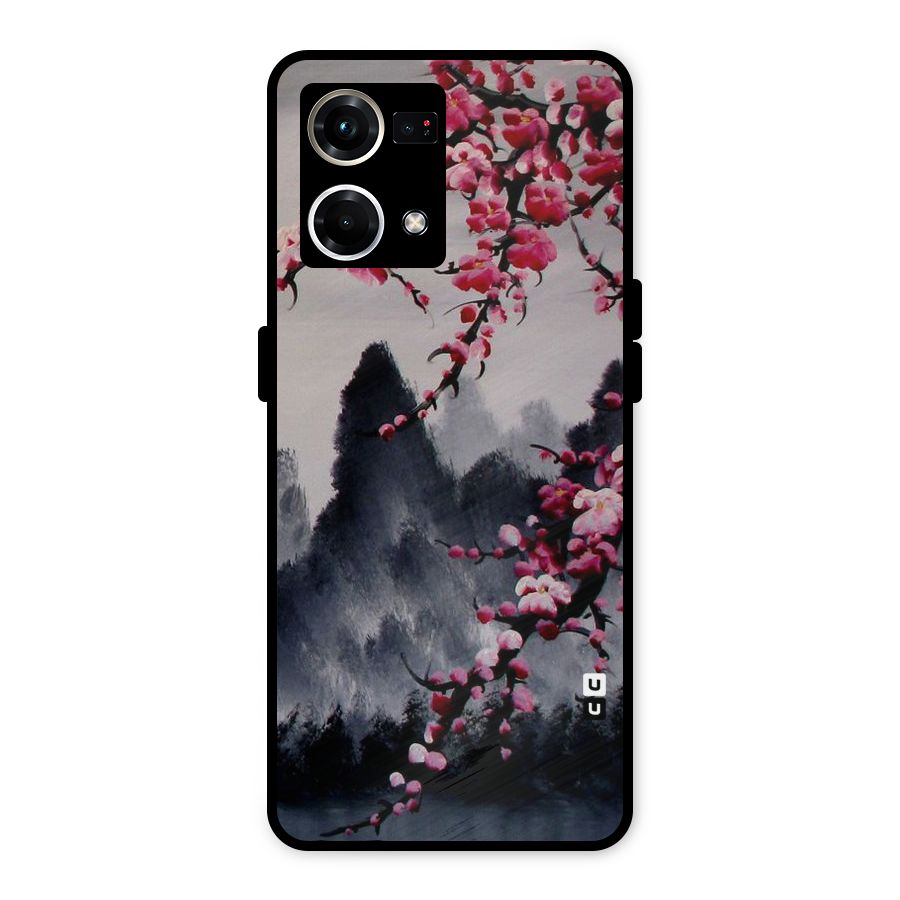 Hills And Blossoms Metal Back Case for Oppo F21s Pro 4G