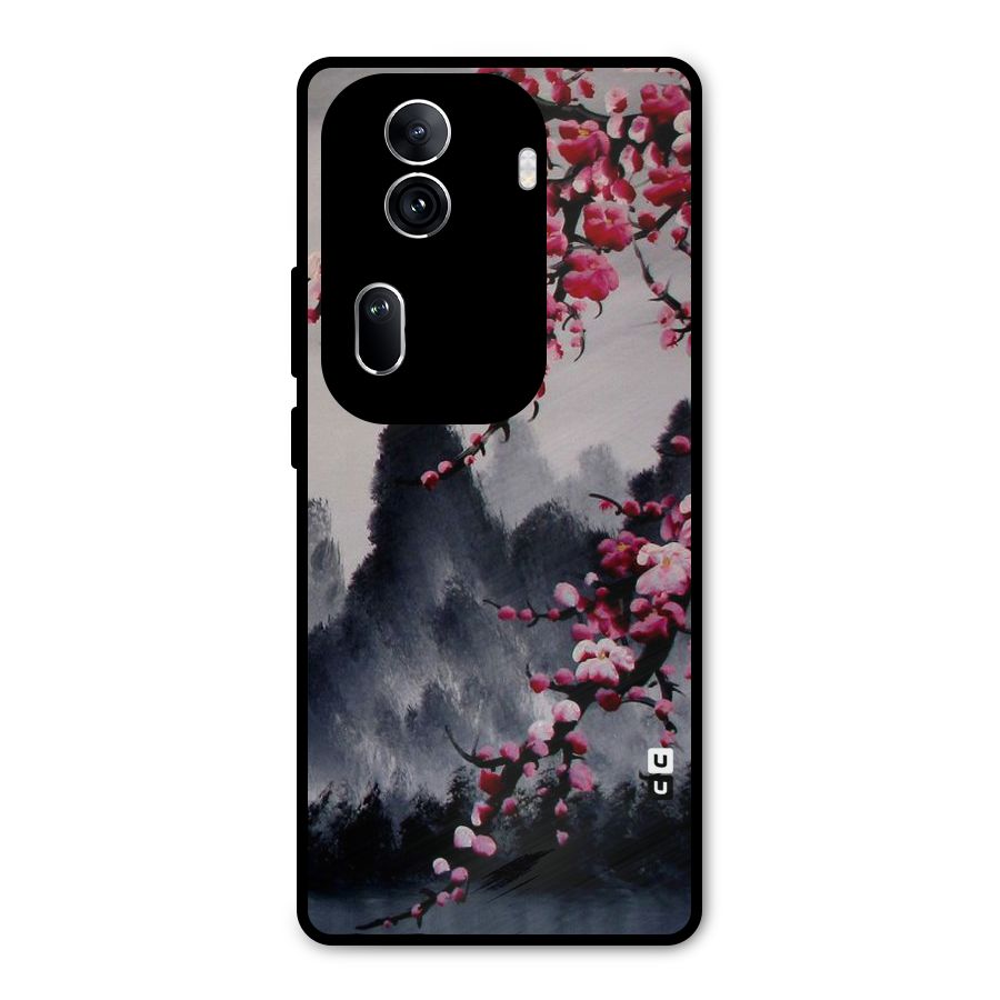 Hills And Blossoms Metal Back Case for Oppo Reno11 Pro 5G
