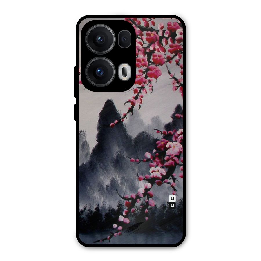 Hills And Blossoms Metal Back Case for Oppo Reno13 Pro