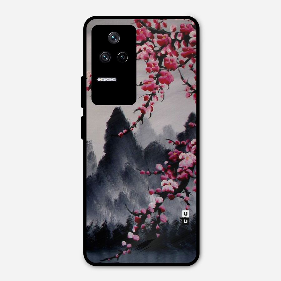 Hills And Blossoms Metal Back Case for Poco F4 5G
