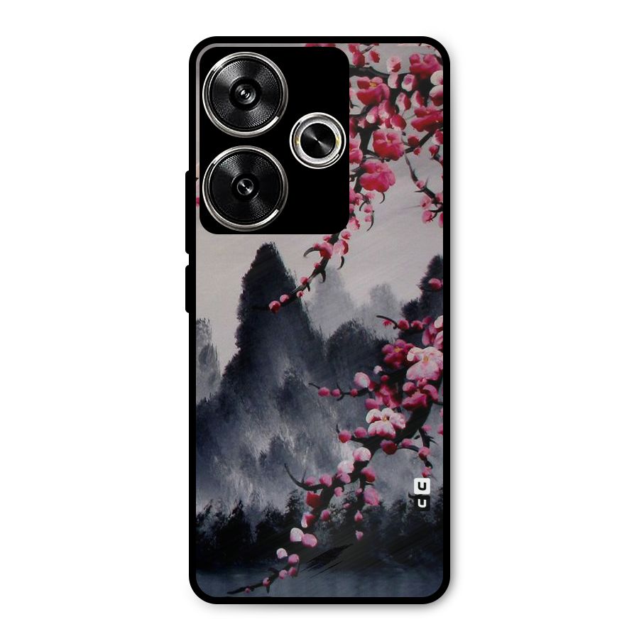 Hills And Blossoms Metal Back Case for Poco F6