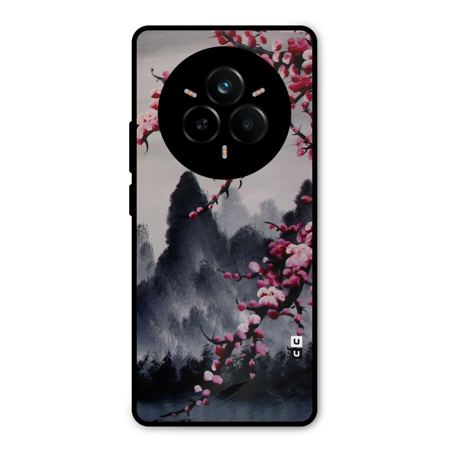 Hills And Blossoms Metal Back Case for Realme 14 Pro