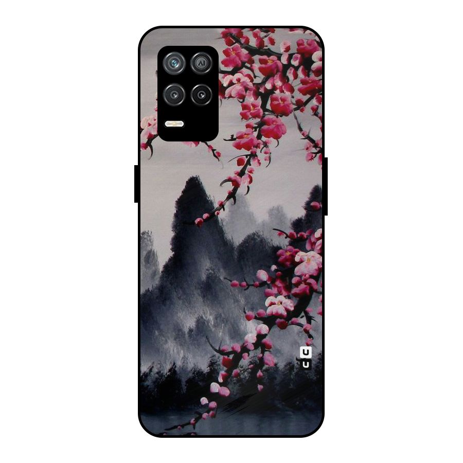 Hills And Blossoms Metal Back Case for Realme 8 5G