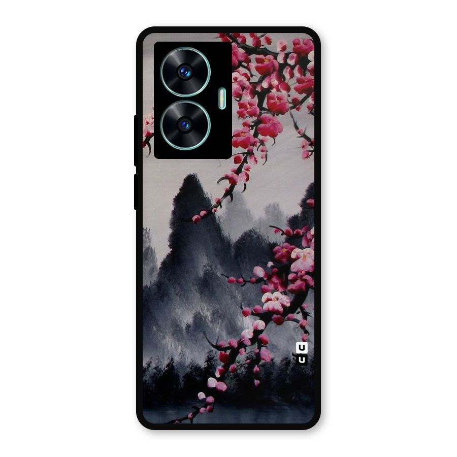 Hills And Blossoms Metal Back Case for Realme C55