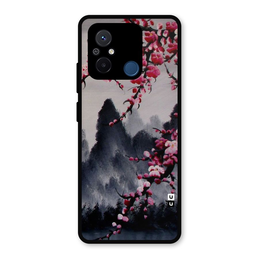 Hills And Blossoms Metal Back Case for Redmi 12C