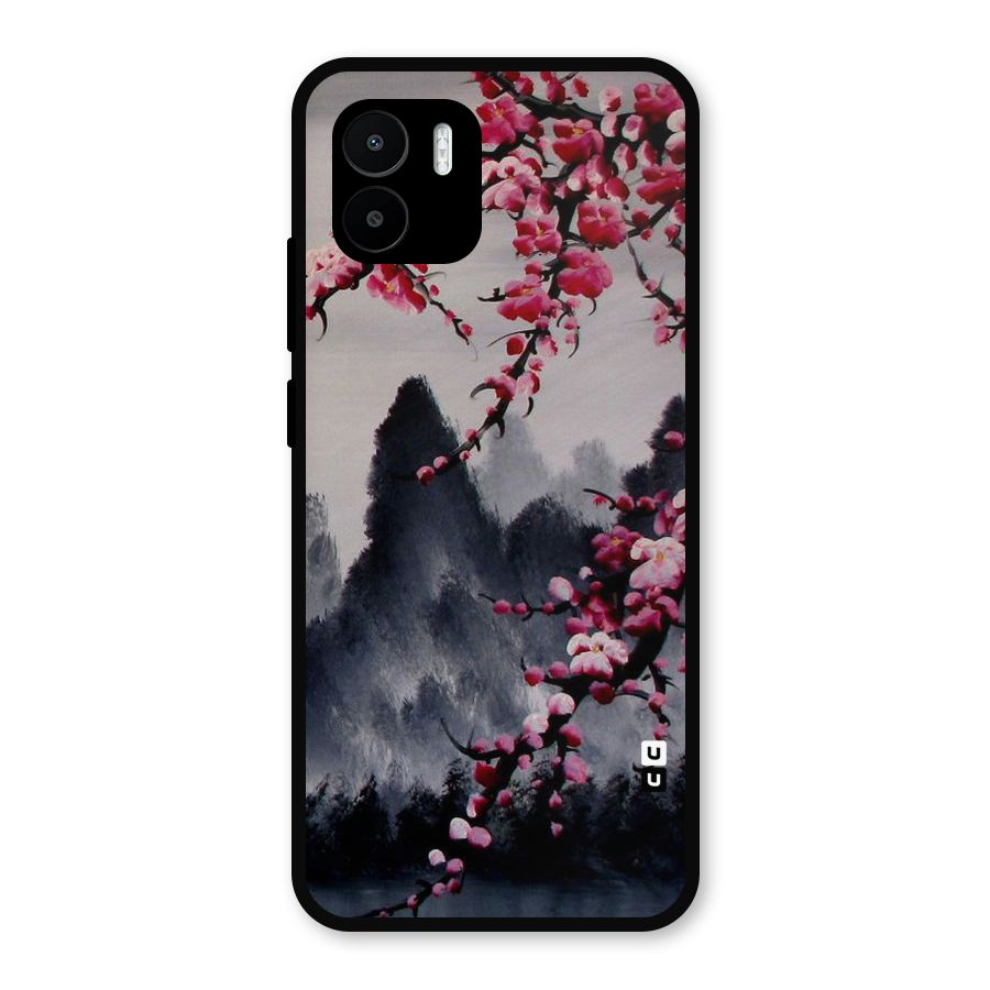 Hills And Blossoms Metal Back Case for Redmi A2