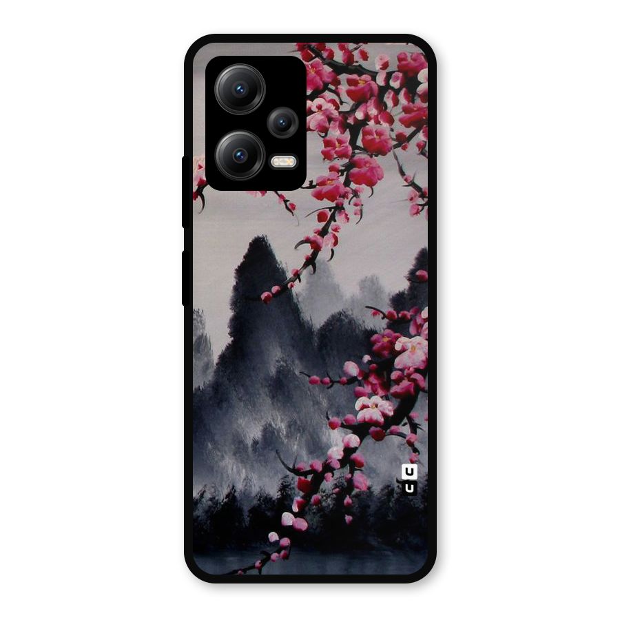 Hills And Blossoms Metal Back Case for Redmi Note 12 5G