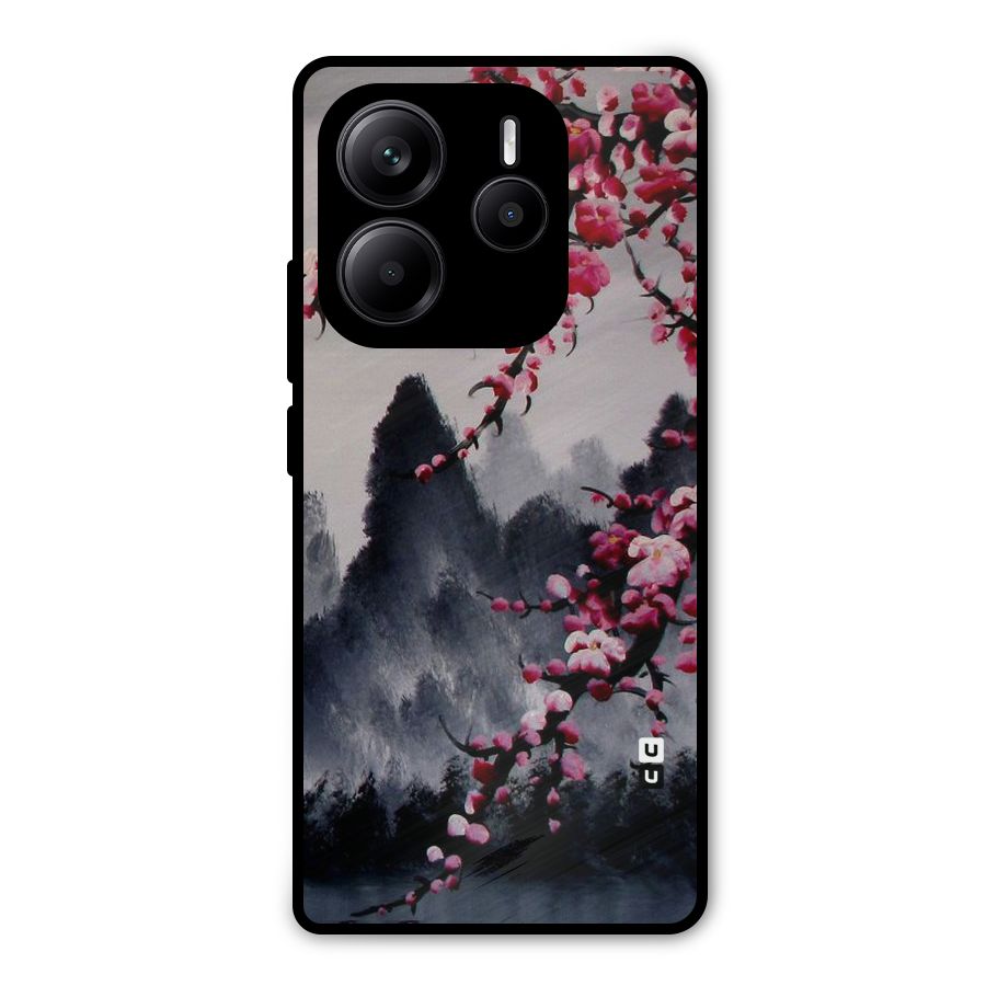 Hills And Blossoms Metal Back Case for Redmi Note 14 5G