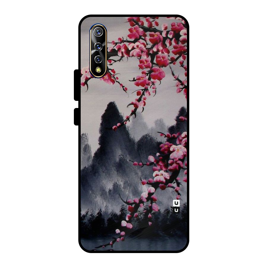 Hills And Blossoms Metal Back Case for Vivo S1