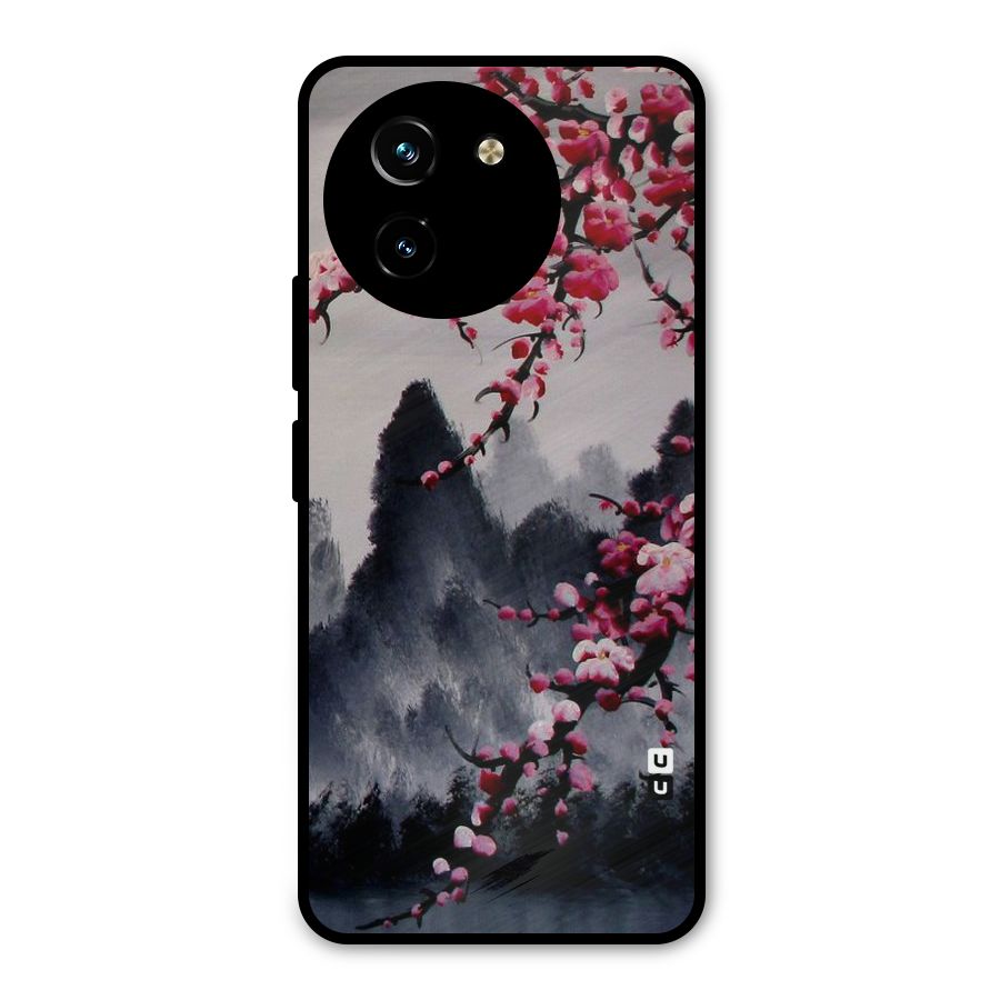 Hills And Blossoms Metal Back Case for Vivo T3x