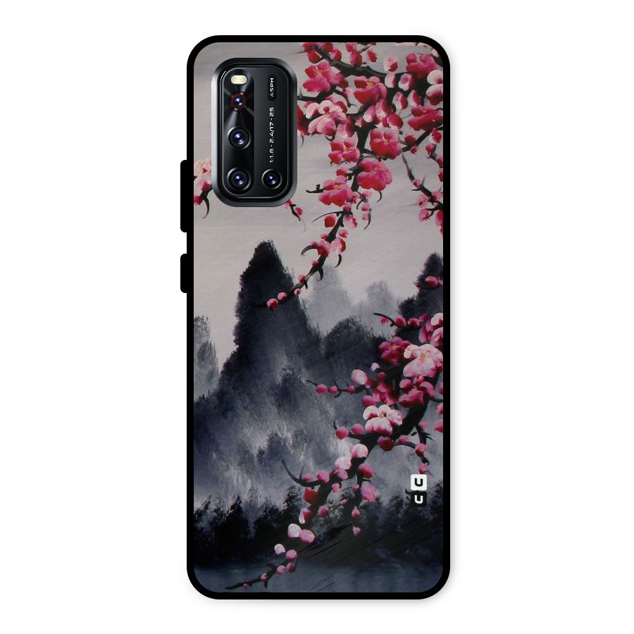 Hills And Blossoms Metal Back Case for Vivo V19