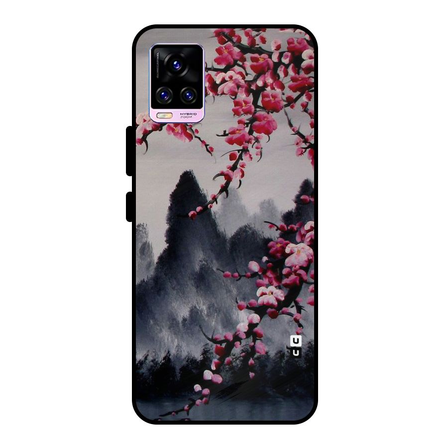 Hills And Blossoms Metal Back Case for Vivo V20 Pro