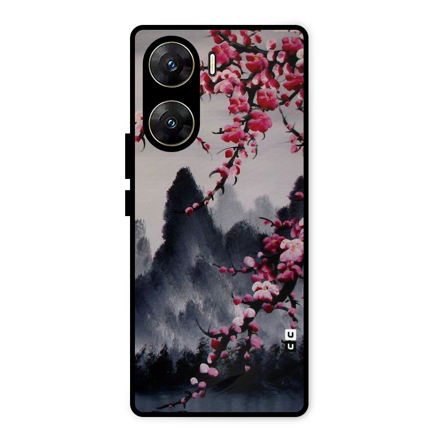 Hills And Blossoms Metal Back Case for Vivo V29e