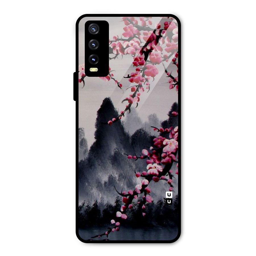 Hills And Blossoms Metal Back Case for Vivo Y20
