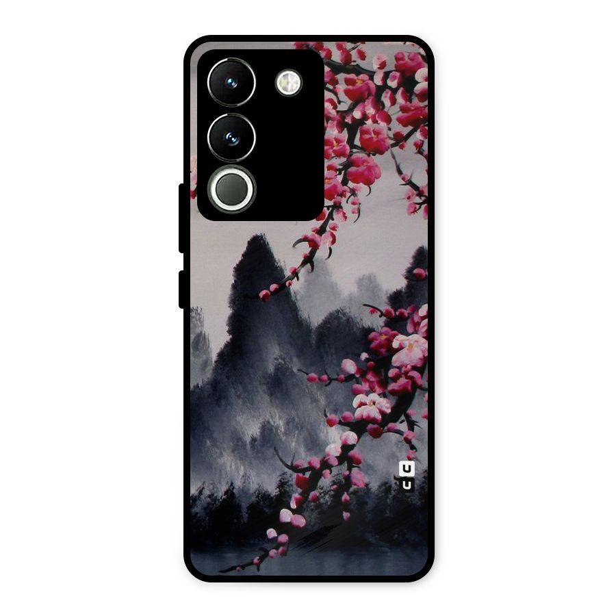 Hills And Blossoms Metal Back Case for Vivo Y200